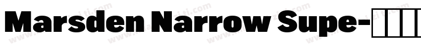 Marsden Narrow Supe字体转换